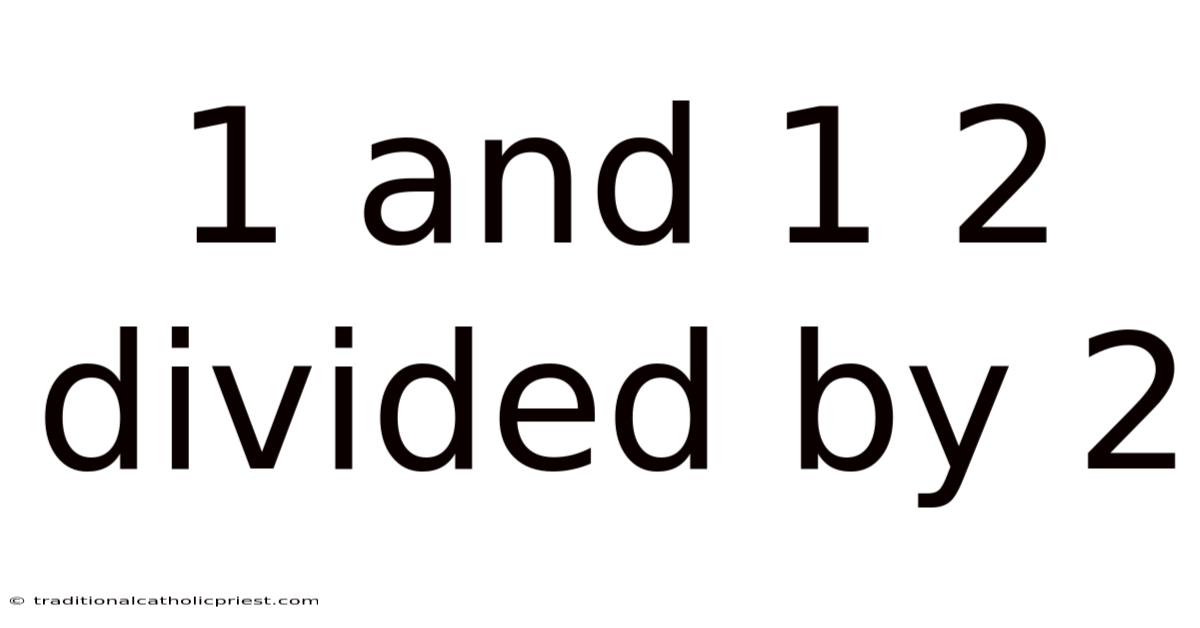 1 And 1 2 Divided By 2