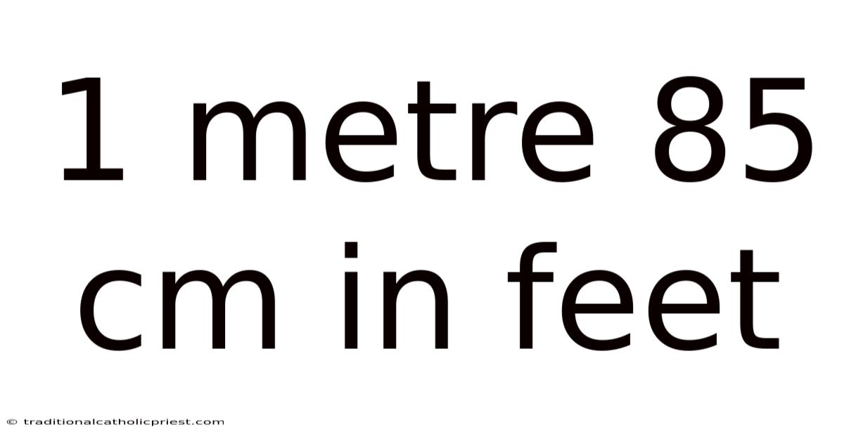 1 Metre 85 Cm In Feet