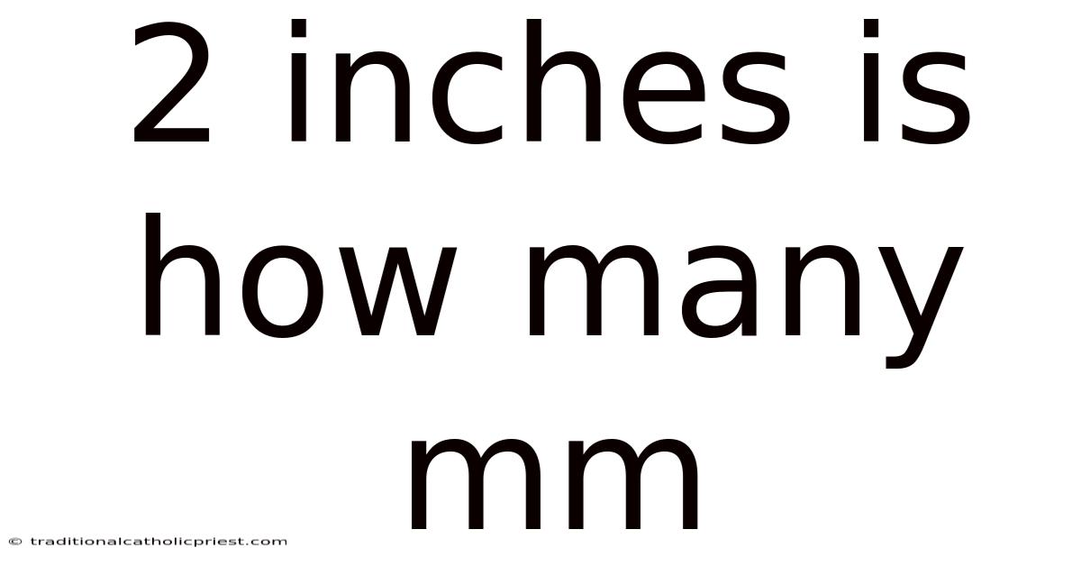 2 Inches Is How Many Mm