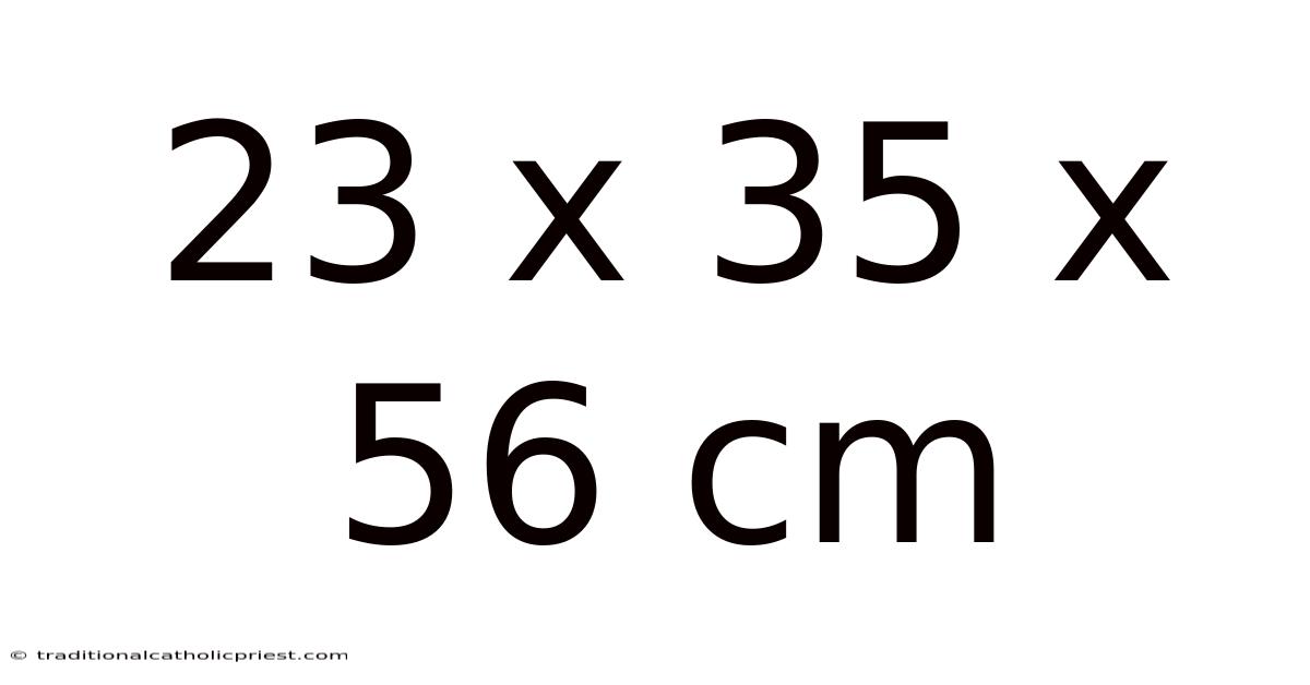 23 X 35 X 56 Cm