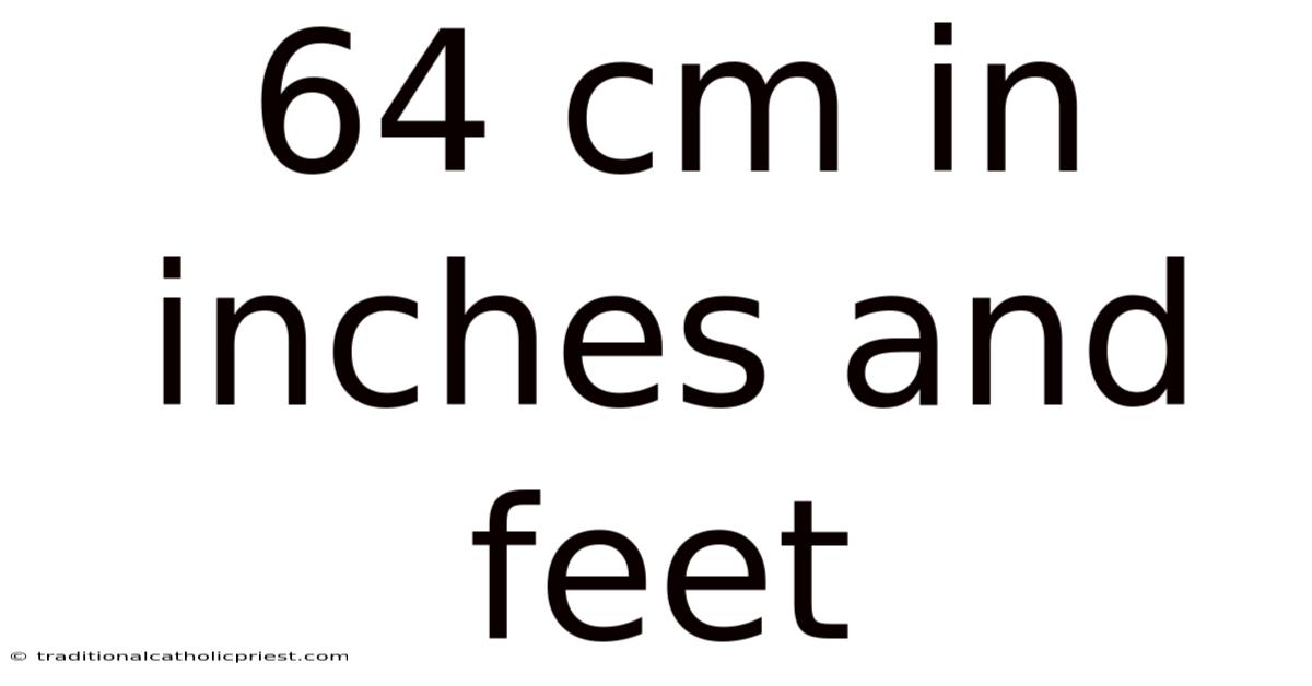 64 Cm In Inches And Feet