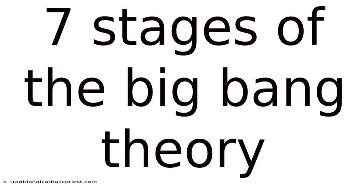 7 Stages Of The Big Bang Theory