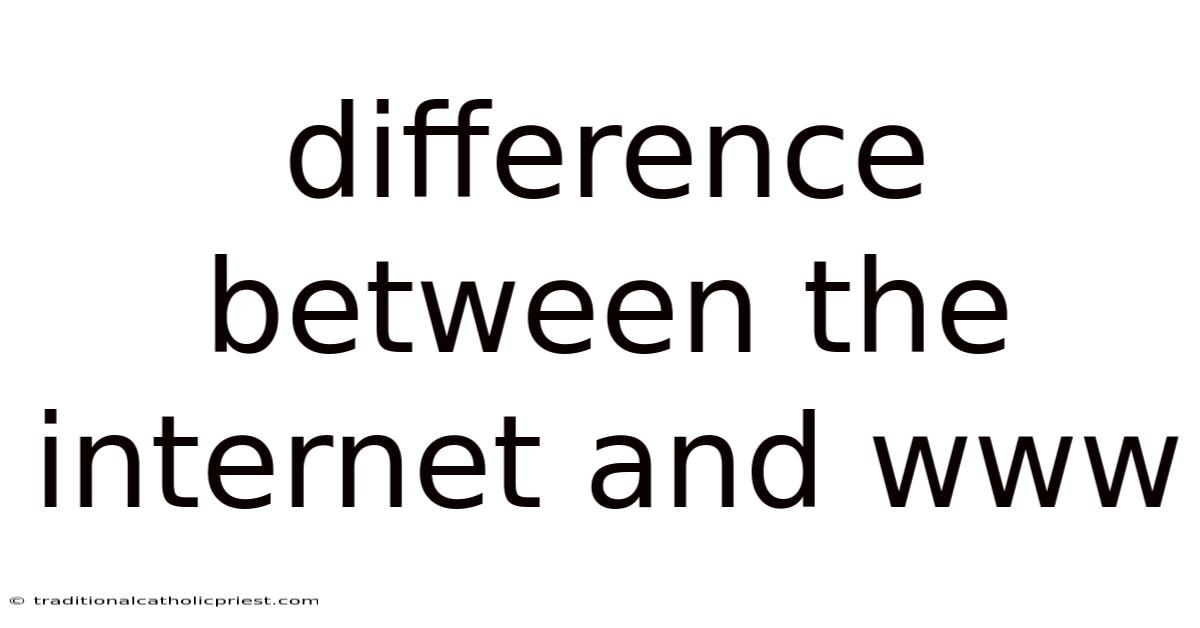 Difference Between The Internet And Www