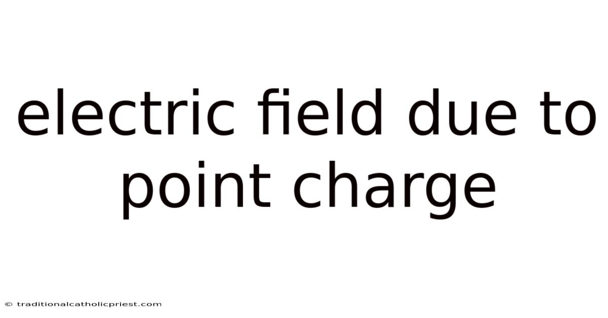 Electric Field Due To Point Charge