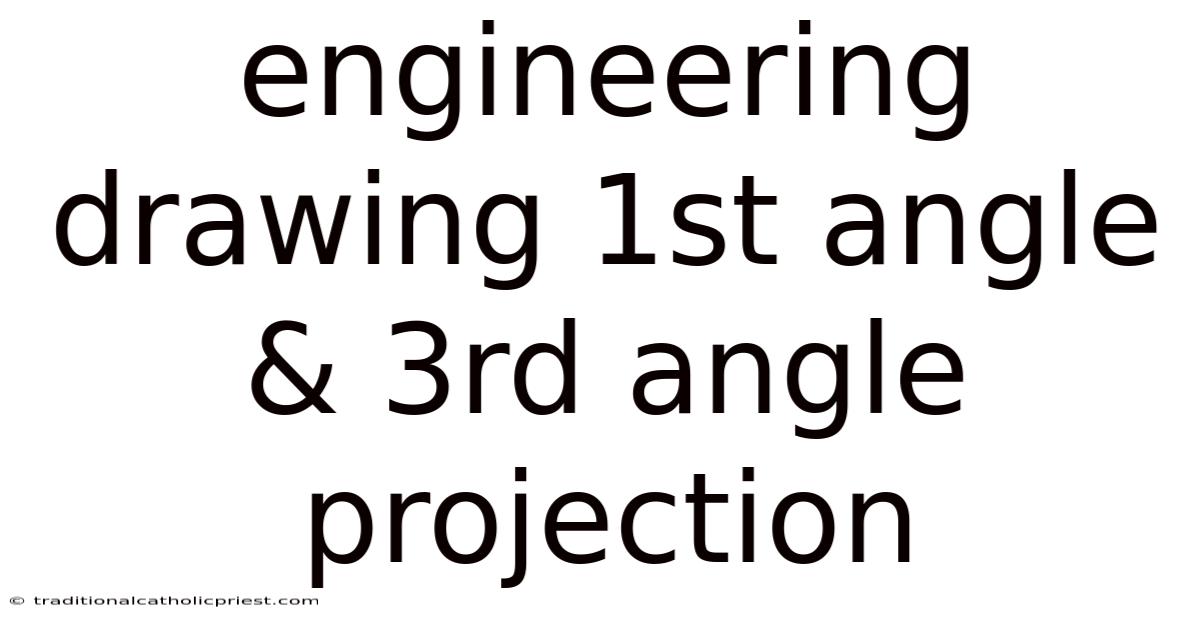 Engineering Drawing 1st Angle & 3rd Angle Projection