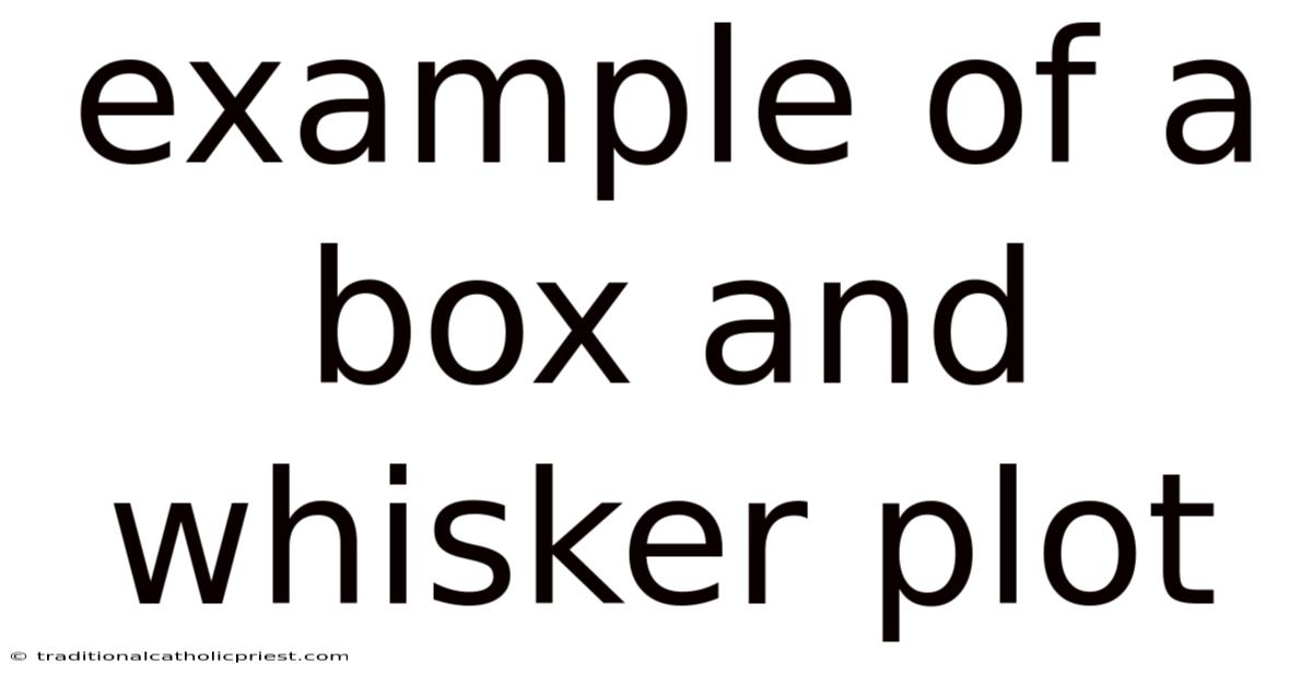 Example Of A Box And Whisker Plot