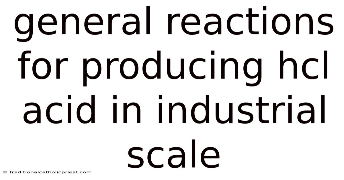 General Reactions For Producing Hcl Acid In Industrial Scale
