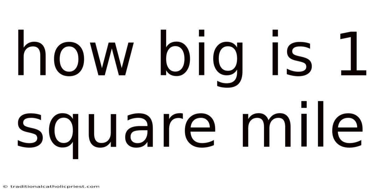 How Big Is 1 Square Mile