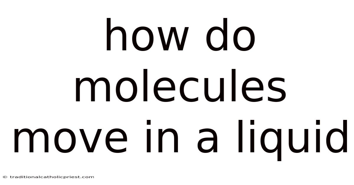 How Do Molecules Move In A Liquid