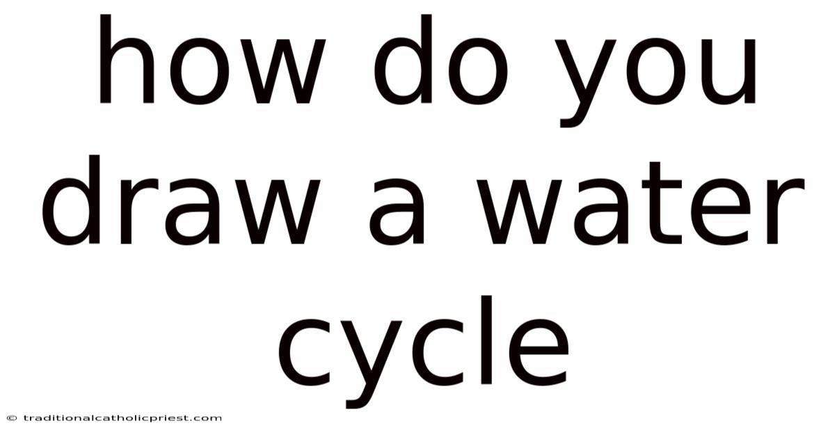 How Do You Draw A Water Cycle