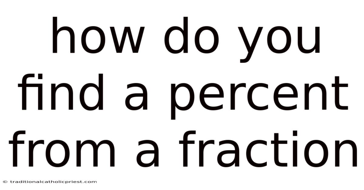 How Do You Find A Percent From A Fraction