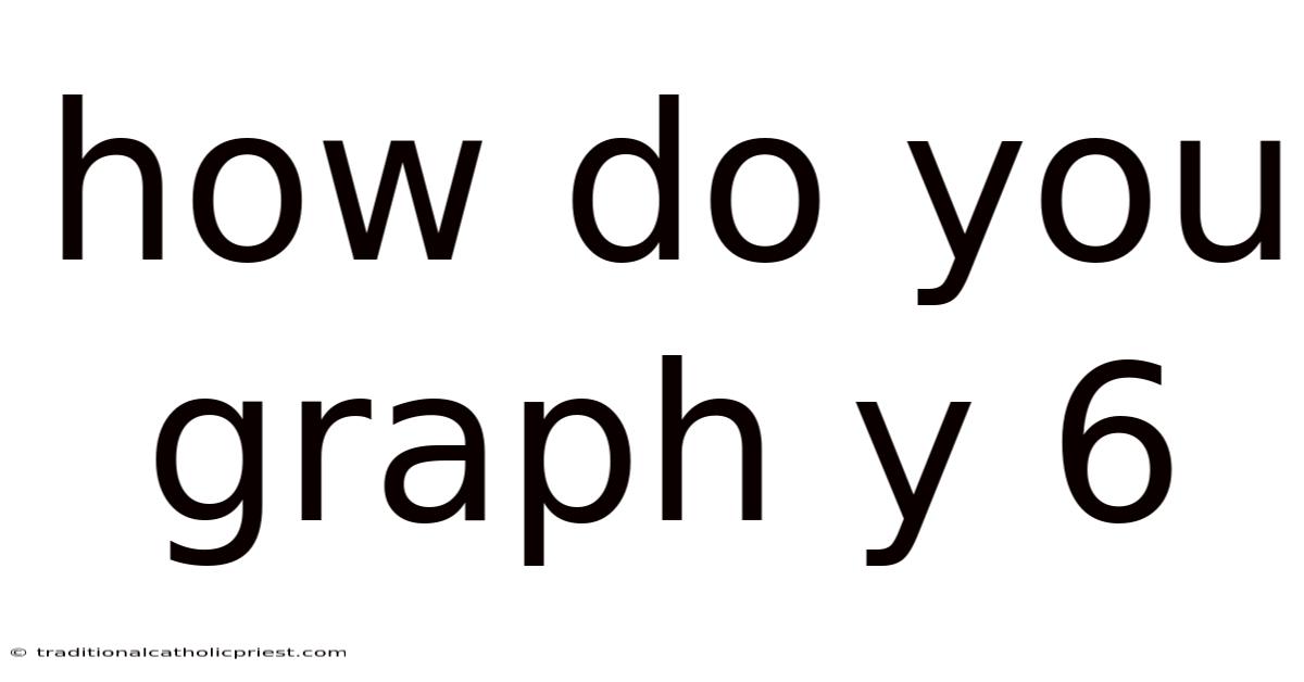 How Do You Graph Y 6