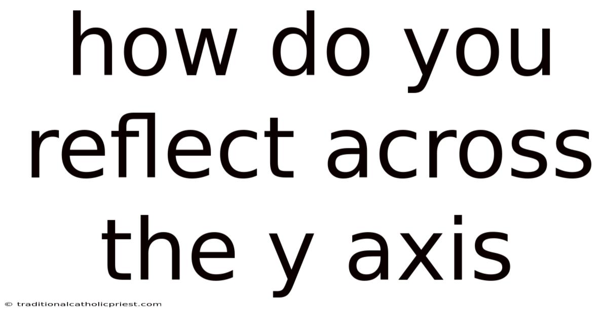 How Do You Reflect Across The Y Axis