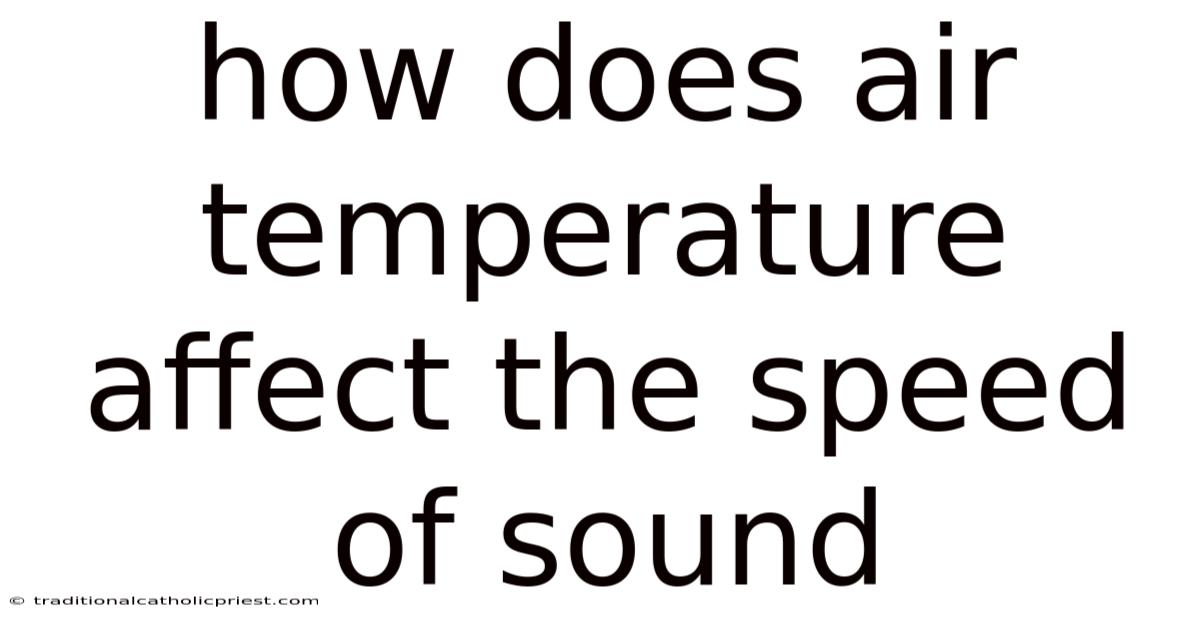 How Does Air Temperature Affect The Speed Of Sound