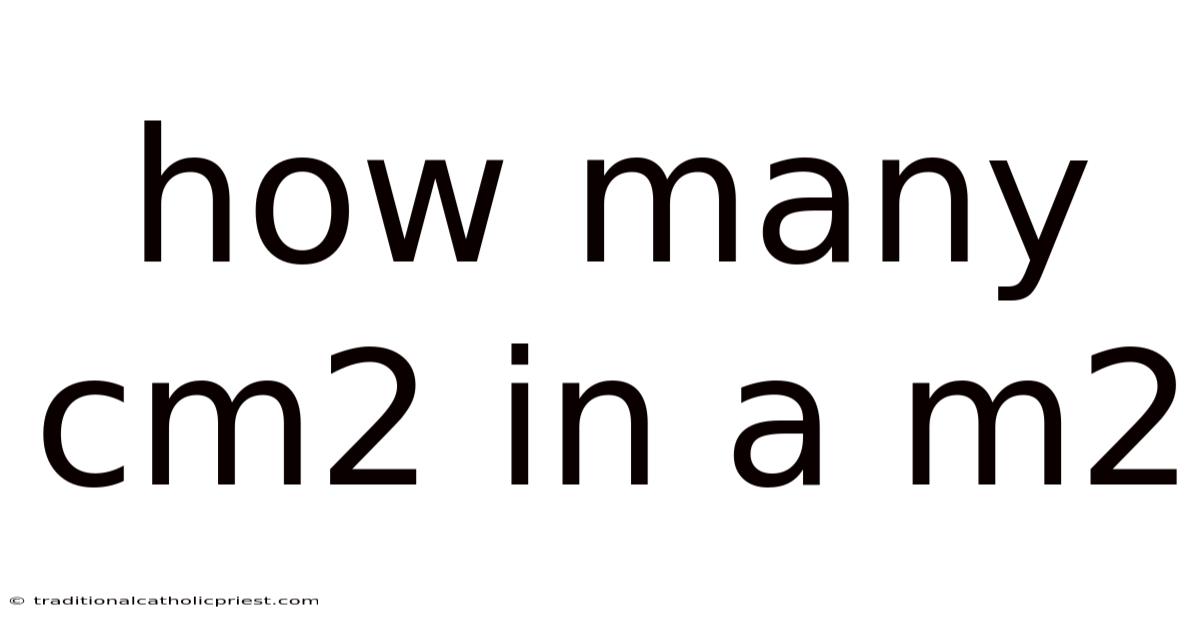 How Many Cm2 In A M2