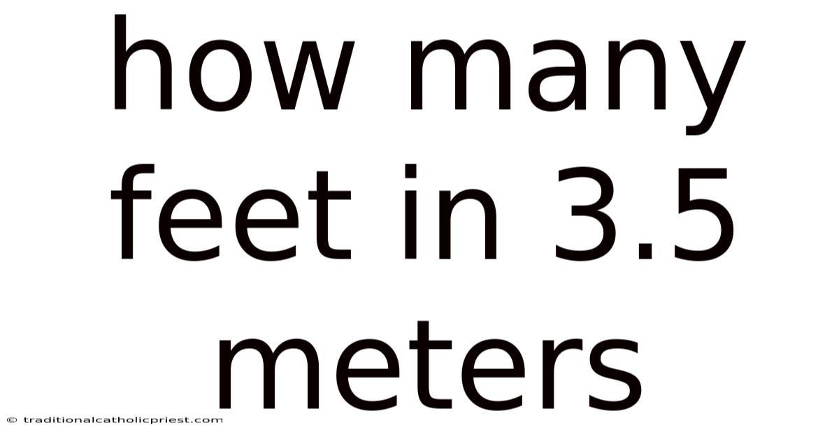 How Many Feet In 3.5 Meters