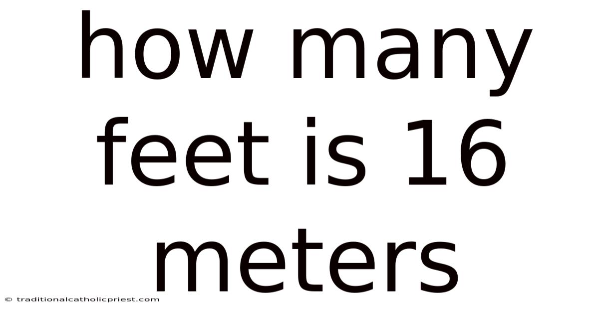 How Many Feet Is 16 Meters