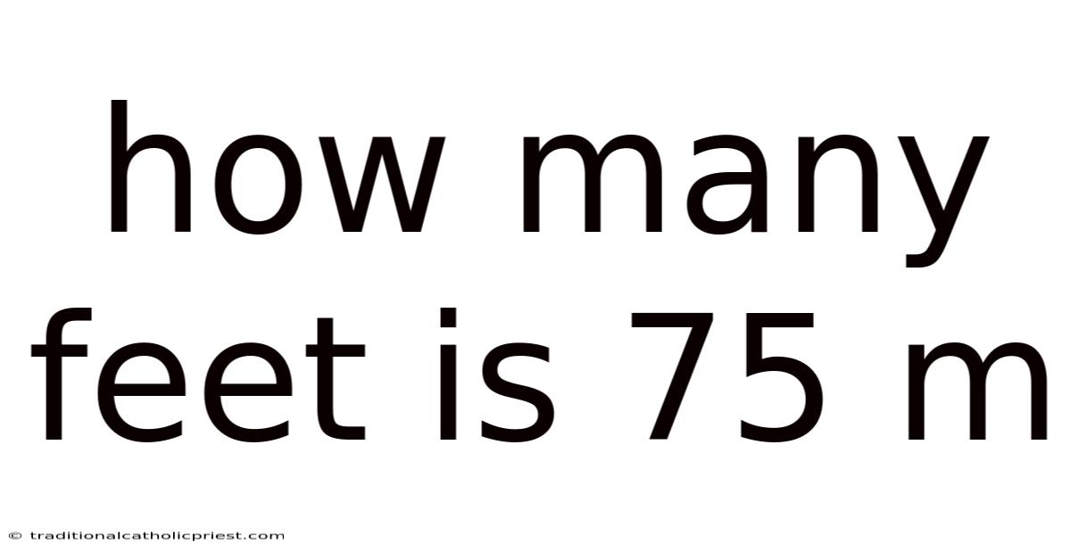 How Many Feet Is 75 M