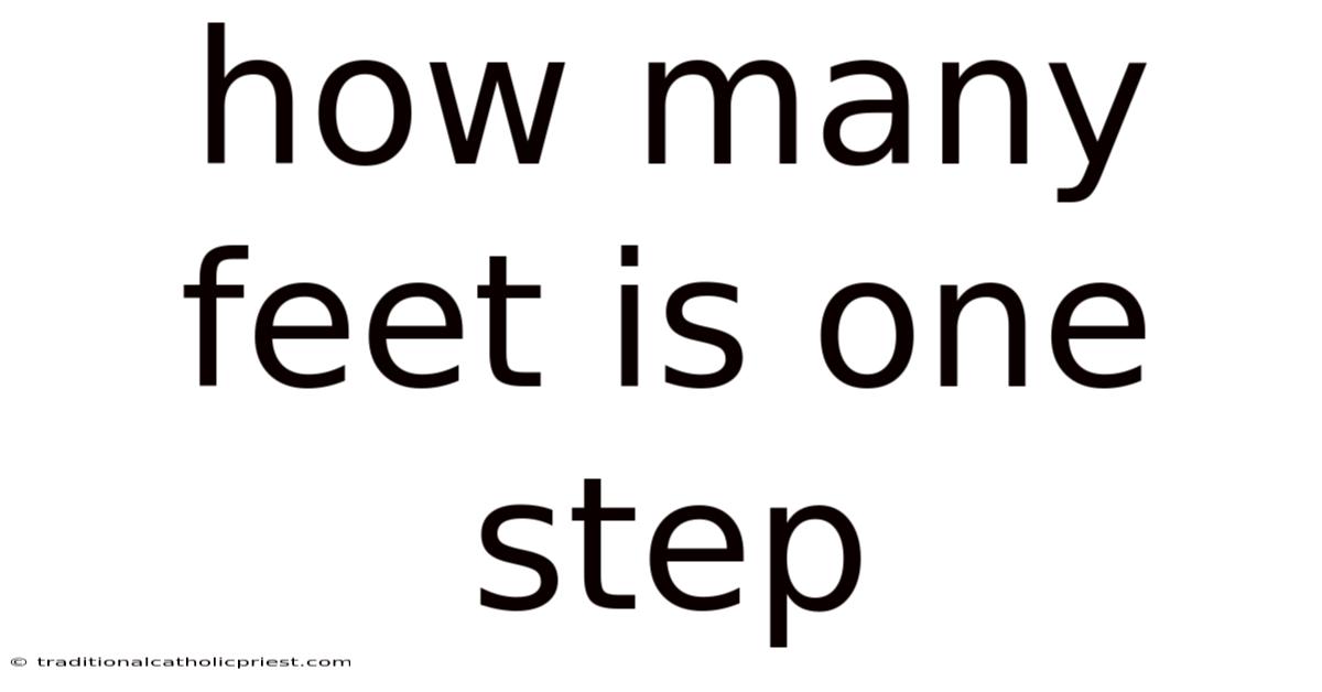 How Many Feet Is One Step