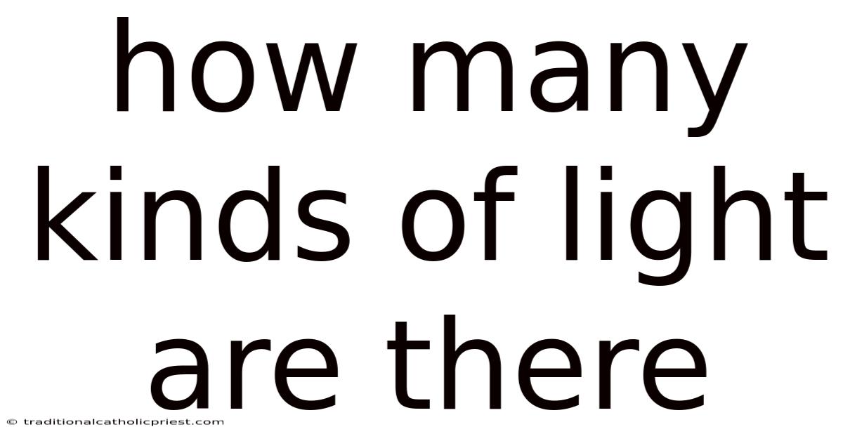 How Many Kinds Of Light Are There