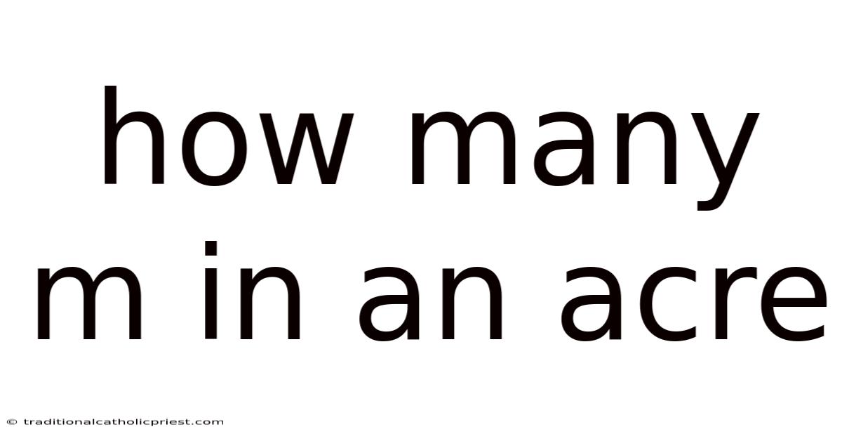 How Many M In An Acre
