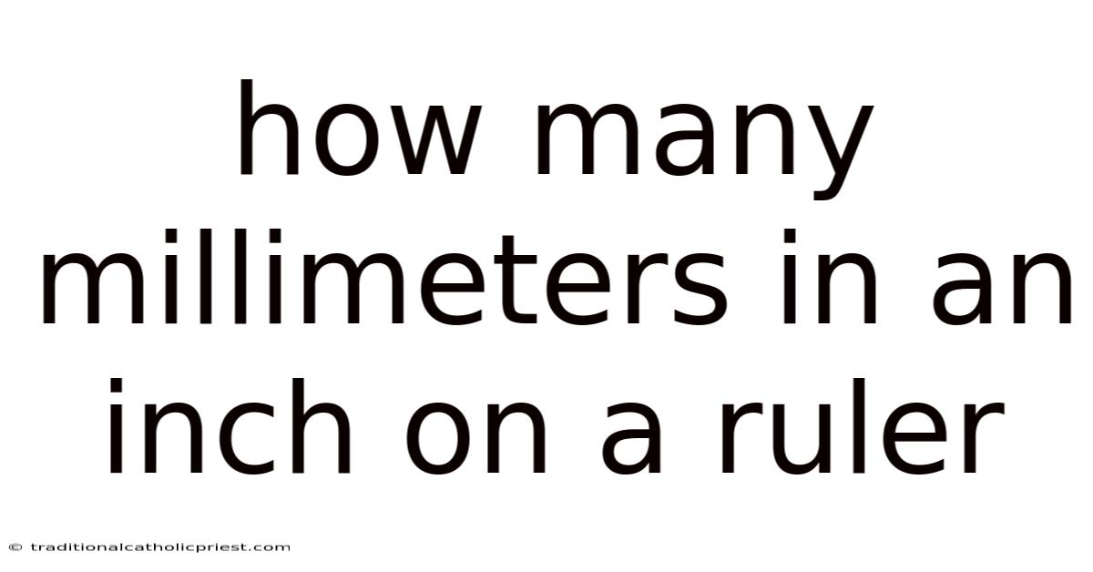 How Many Millimeters In An Inch On A Ruler