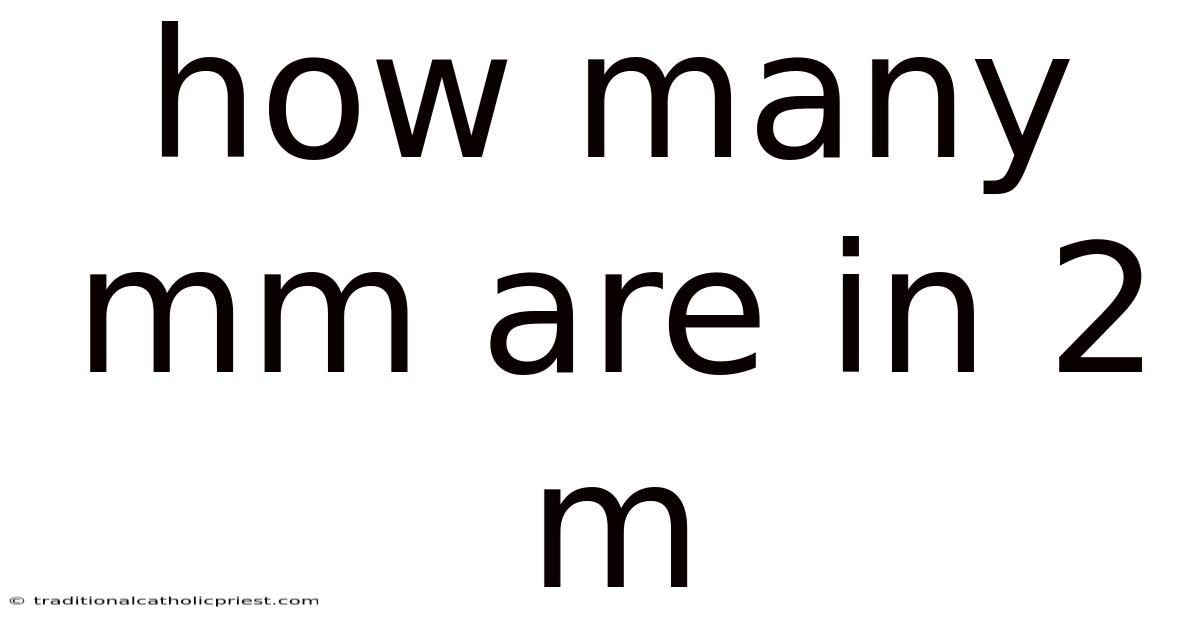 How Many Mm Are In 2 M