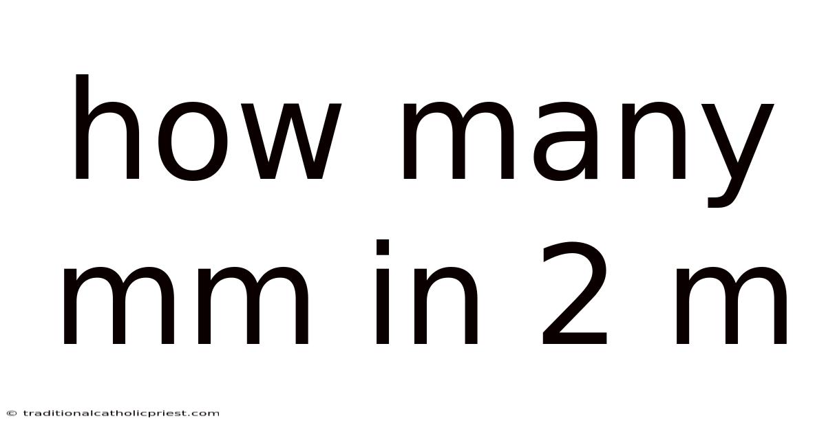 How Many Mm In 2 M