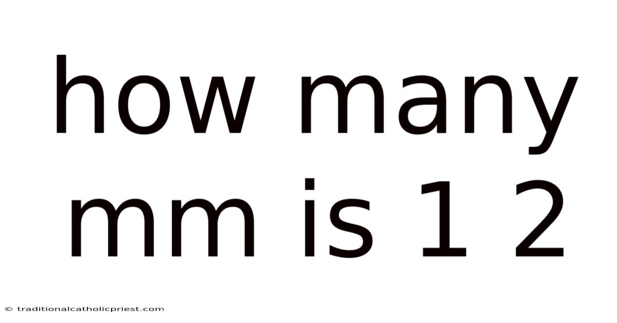 How Many Mm Is 1 2