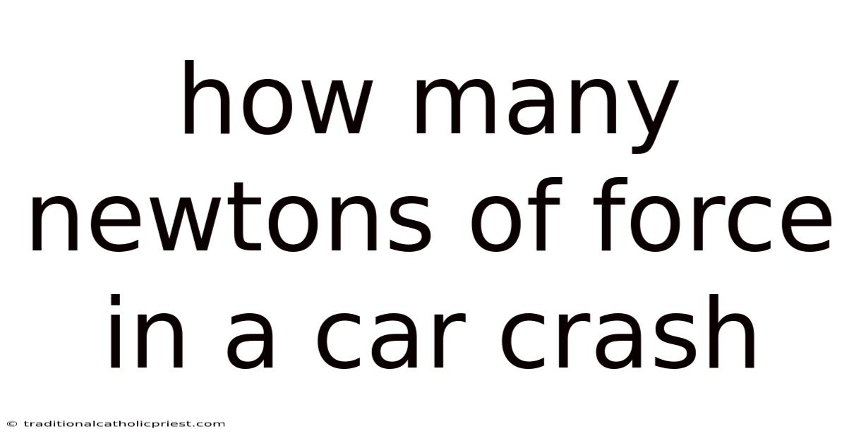 How Many Newtons Of Force In A Car Crash
