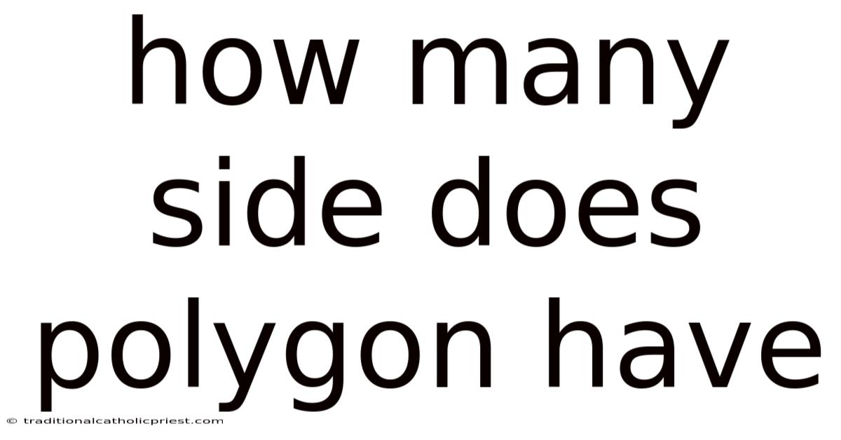 How Many Side Does Polygon Have