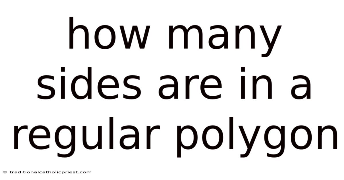How Many Sides Are In A Regular Polygon