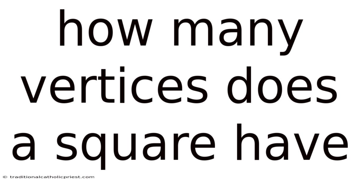 How Many Vertices Does A Square Have