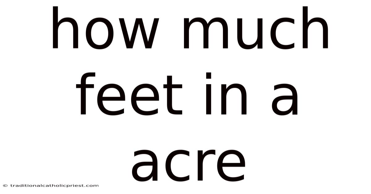 How Much Feet In A Acre