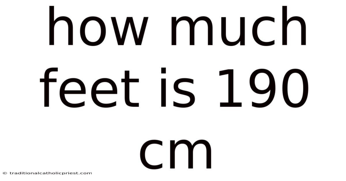 How Much Feet Is 190 Cm