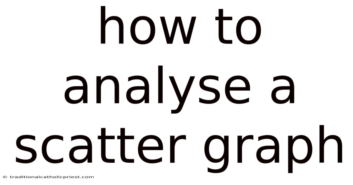 How To Analyse A Scatter Graph