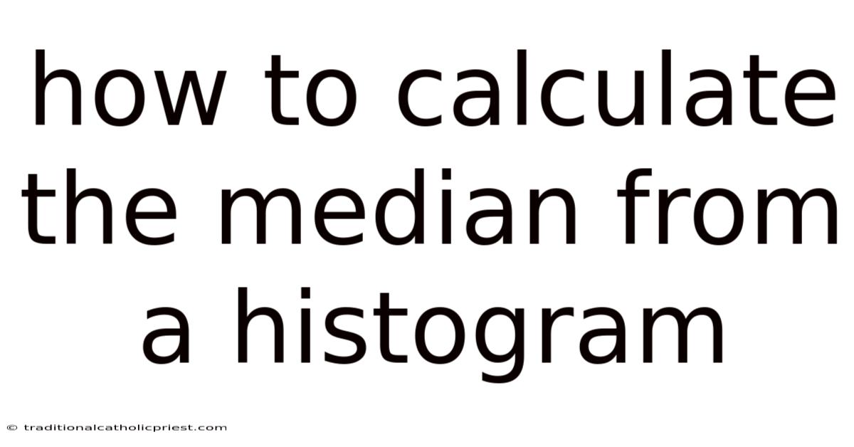 How To Calculate The Median From A Histogram
