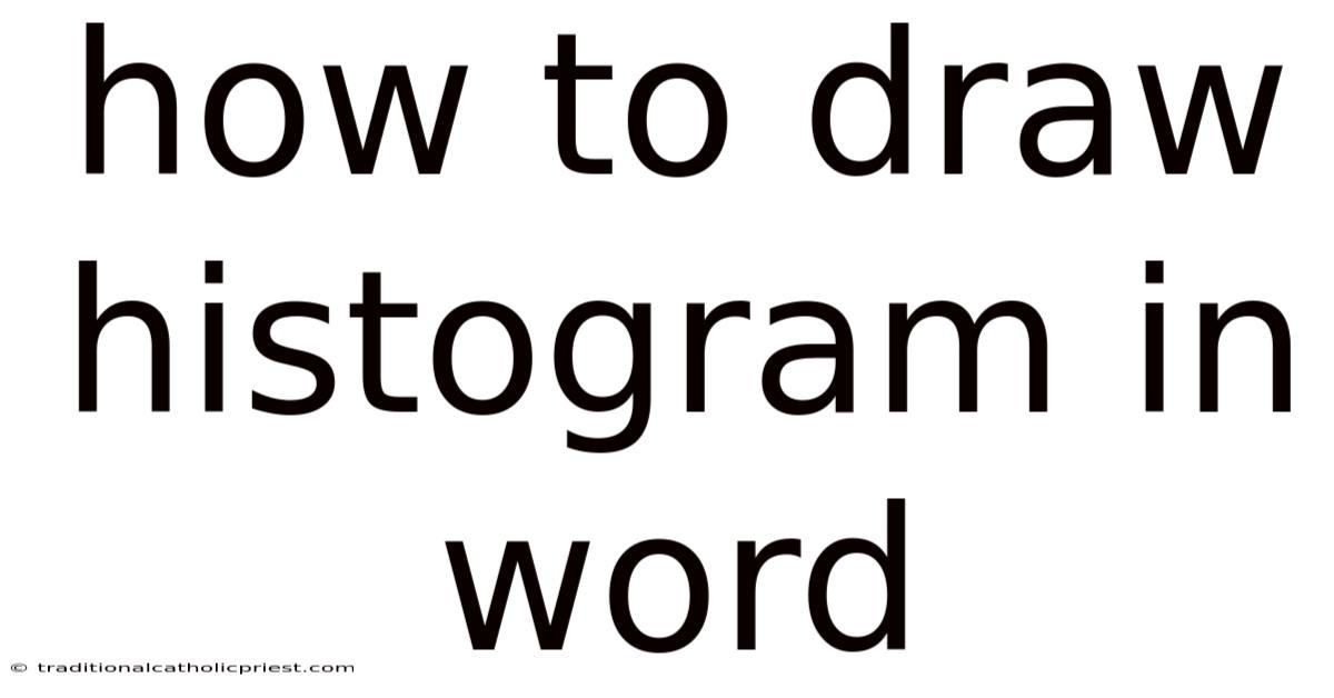 How To Draw Histogram In Word