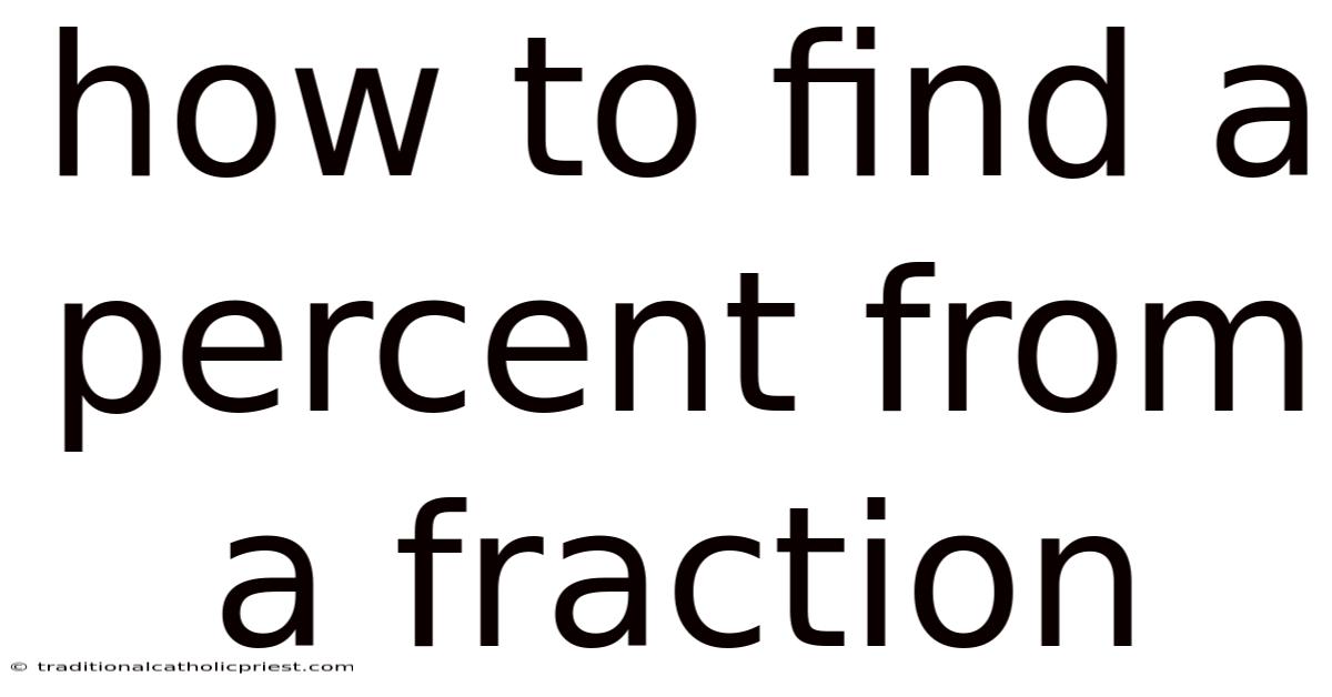 How To Find A Percent From A Fraction