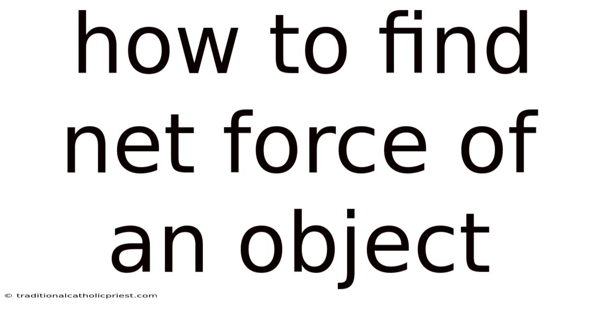 How To Find Net Force Of An Object