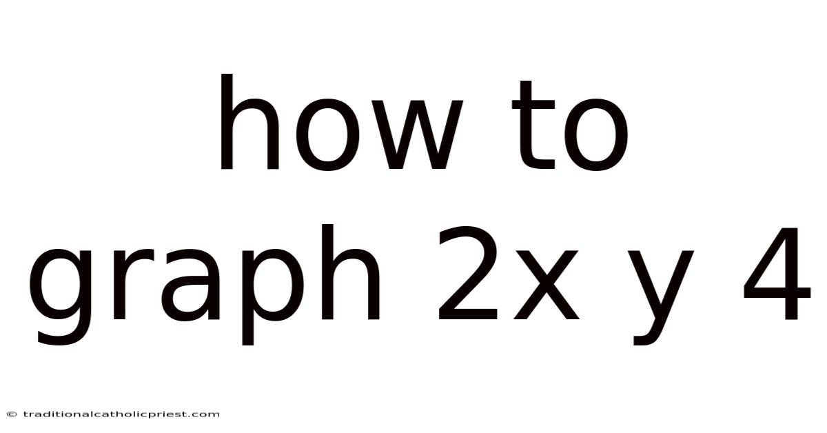 How To Graph 2x Y 4