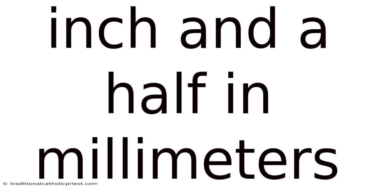 Inch And A Half In Millimeters