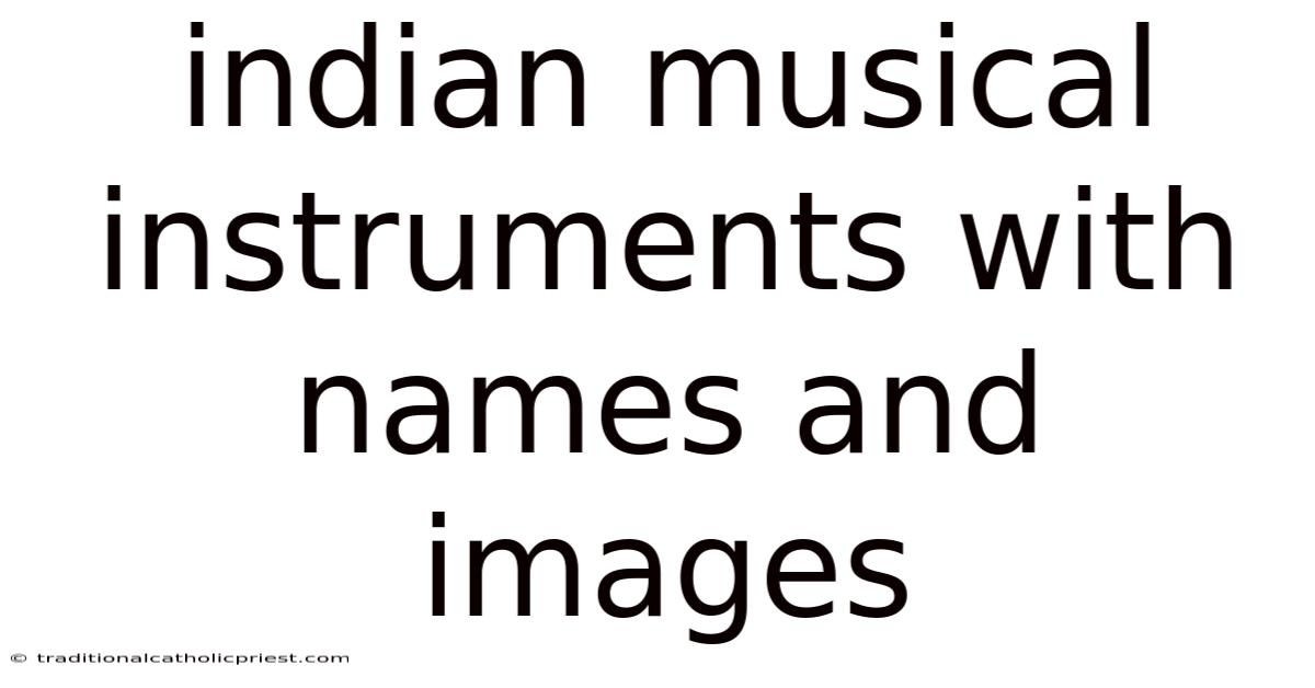Indian Musical Instruments With Names And Images