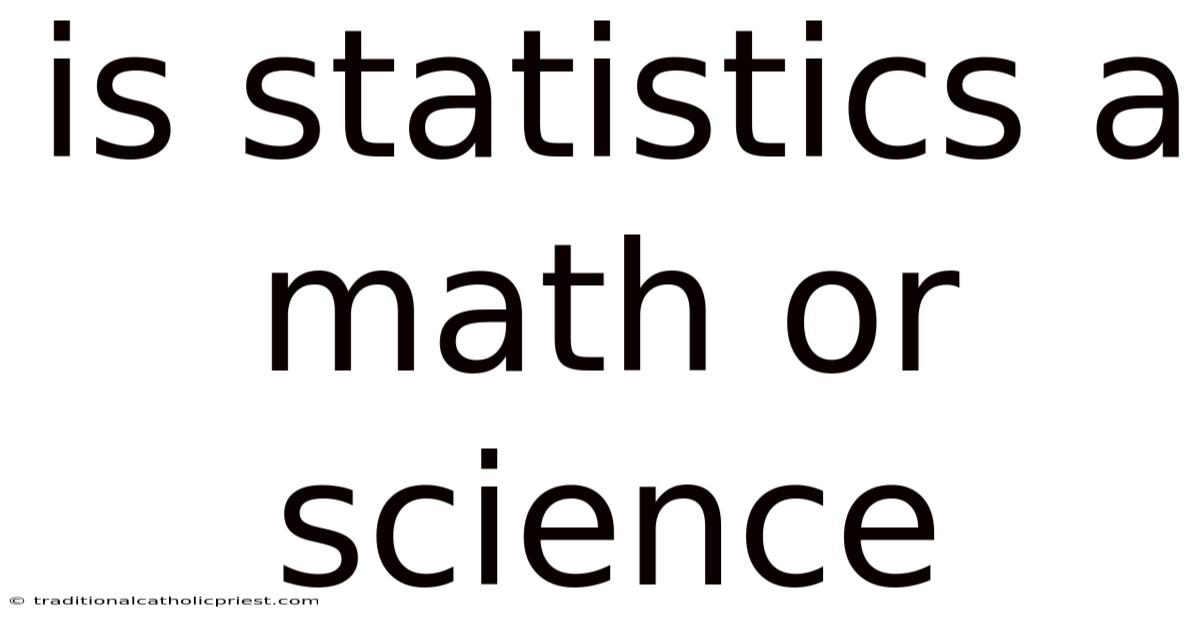 Is Statistics A Math Or Science