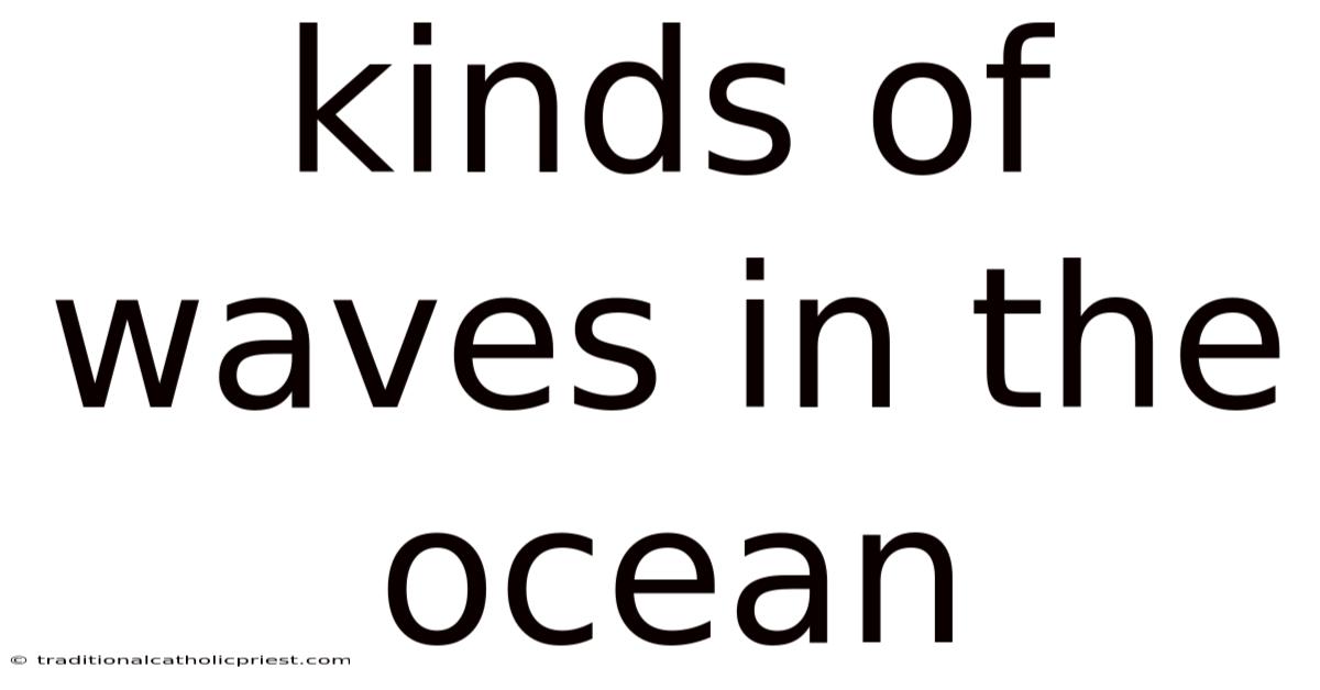 Kinds Of Waves In The Ocean