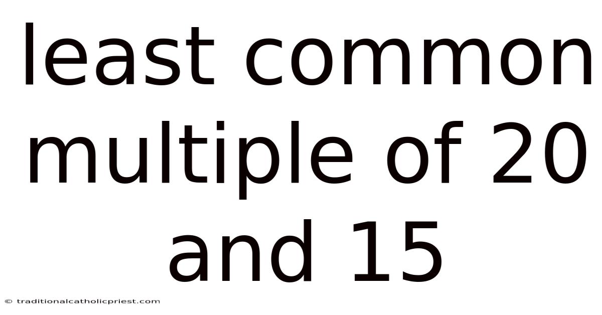 Least Common Multiple Of 20 And 15
