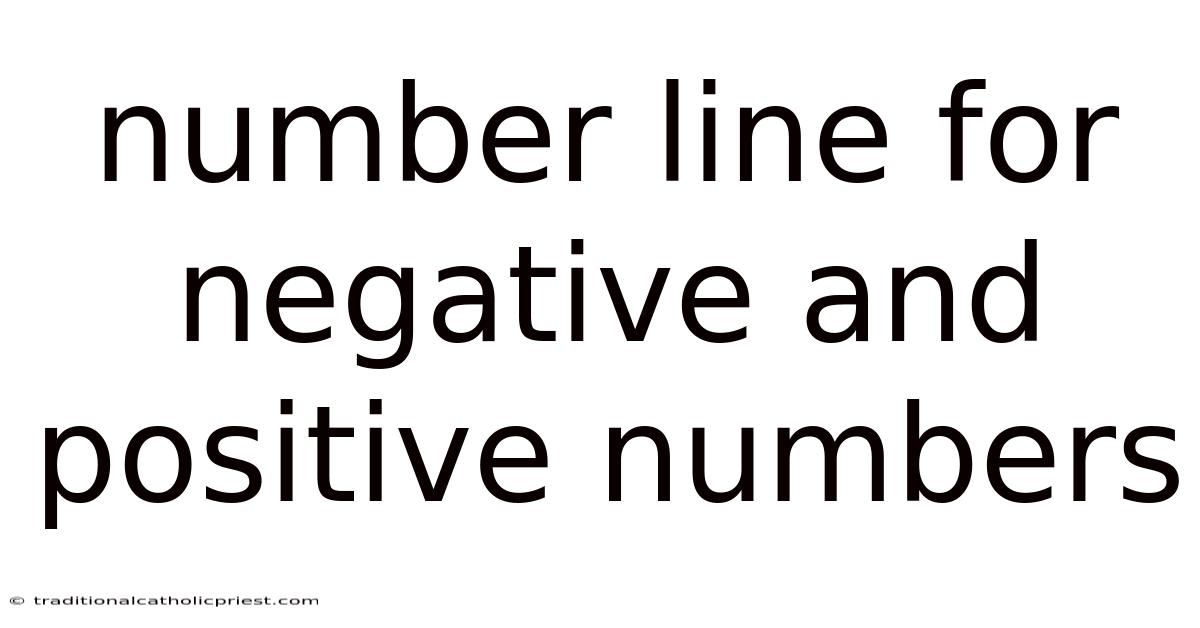 Number Line For Negative And Positive Numbers