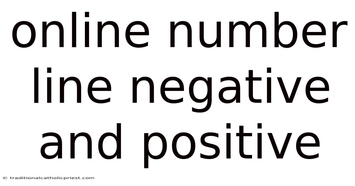 Online Number Line Negative And Positive