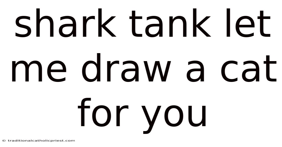 Shark Tank Let Me Draw A Cat For You