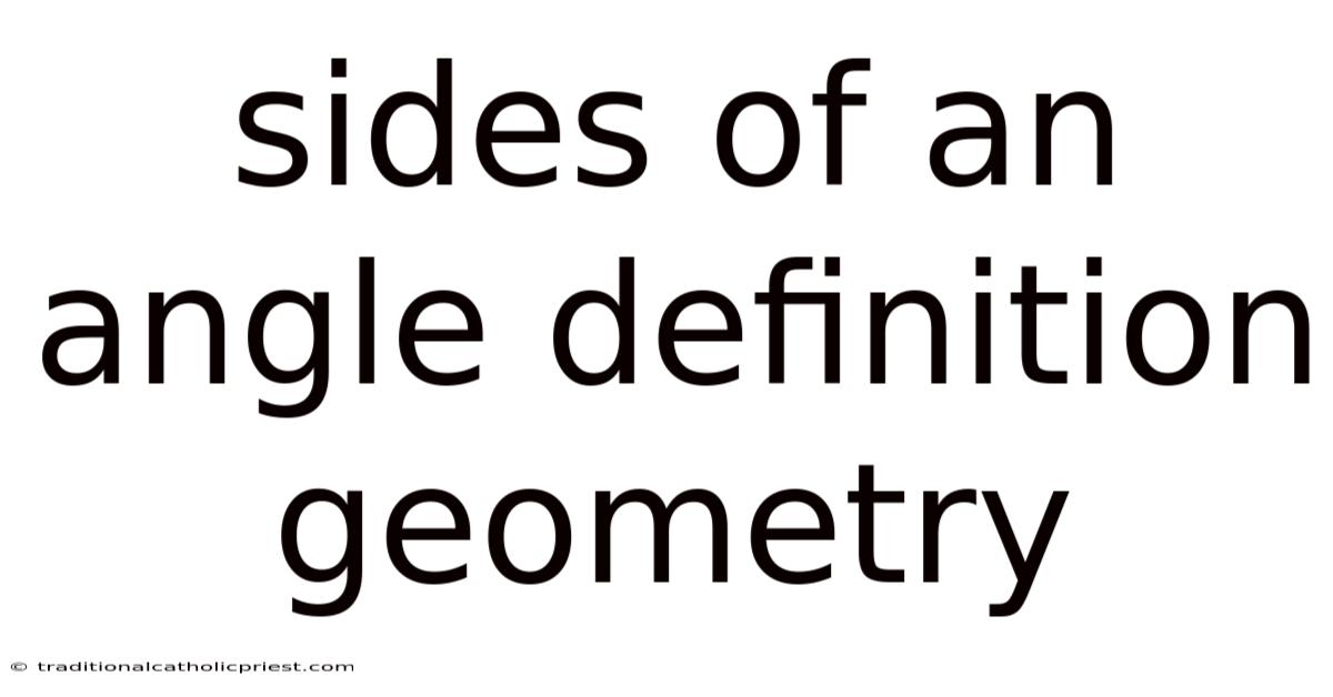 Sides Of An Angle Definition Geometry